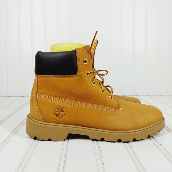 Timberland 6Inch Classic Waterproof Leather Yellow Wheat Lace Up Boots I422 main image 8